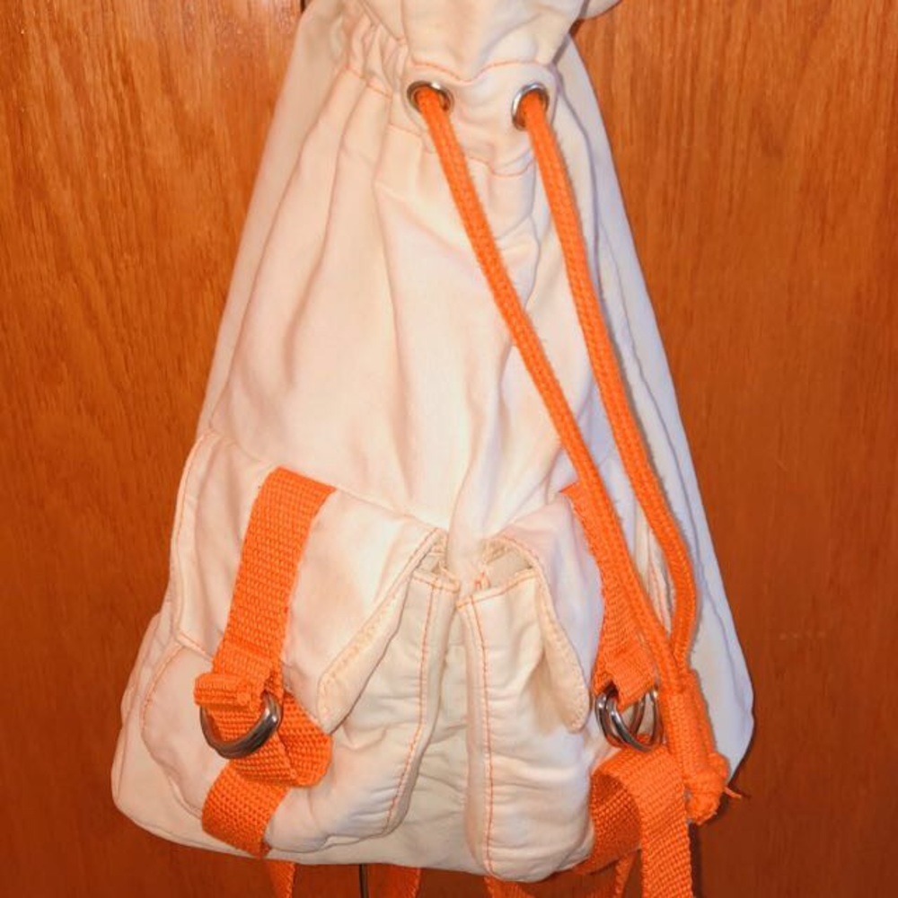 Cute orange and white shoulder bag